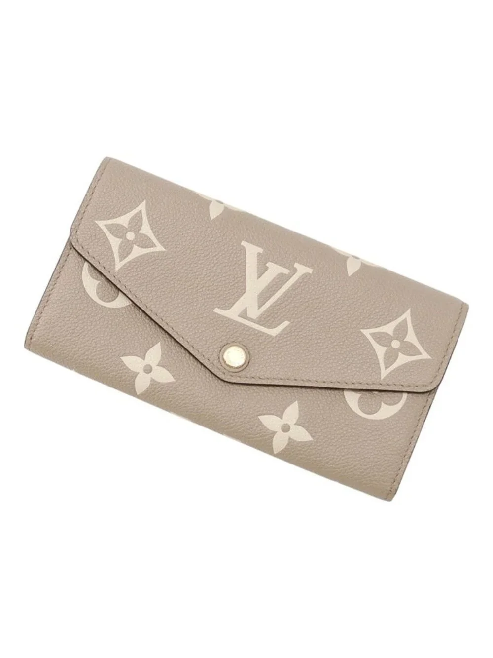 Louis Vuitton Wallet Monogram Empreinte Portefeuille Sarah NM Tourterelle